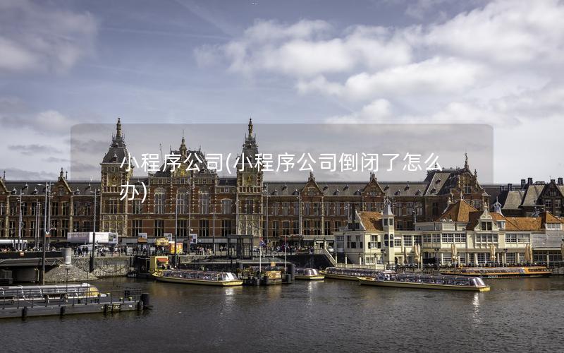 小程序公司(小程序公司倒闭了怎么办)