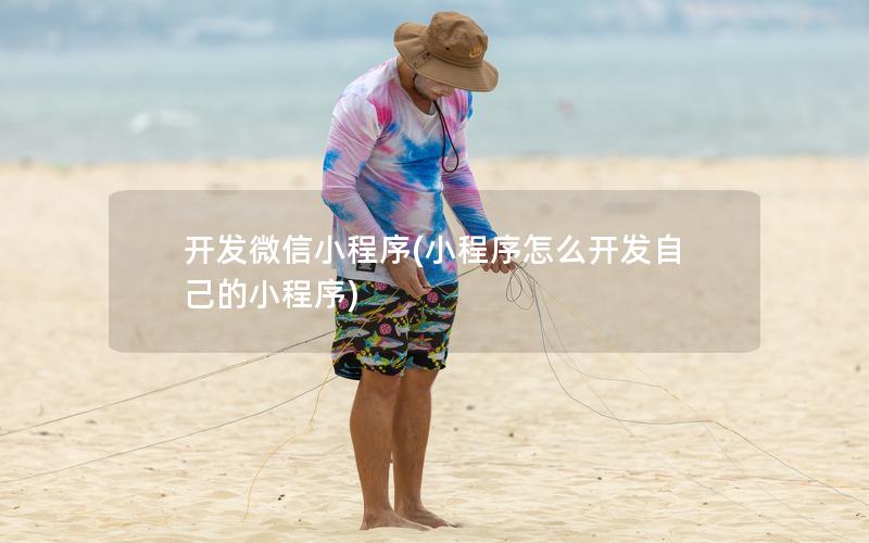 开发微信小程序(小程序怎么开发自己的小程序)