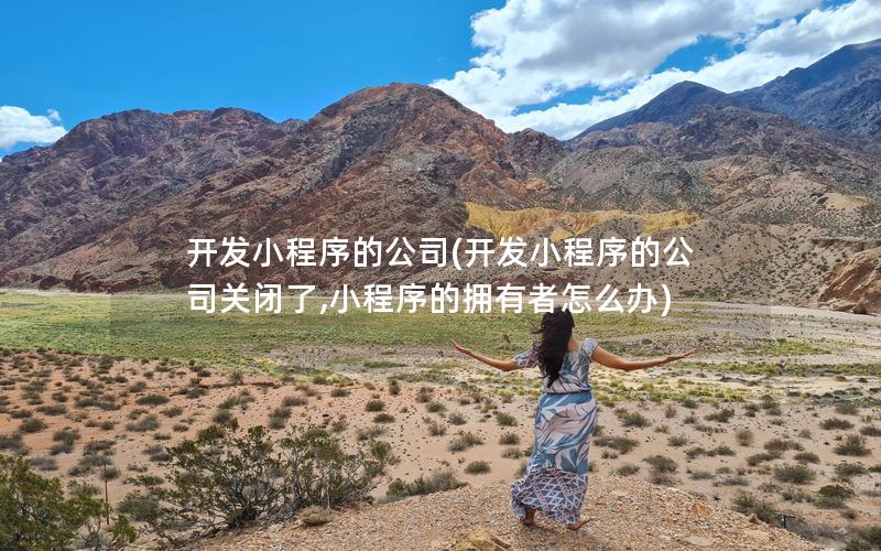 开发小程序的公司(开发小程序的公司关闭了,小程序的拥有者怎么办)