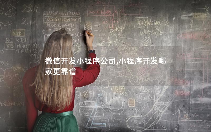 微信开发小程序公司,小程序开发哪家更靠谱